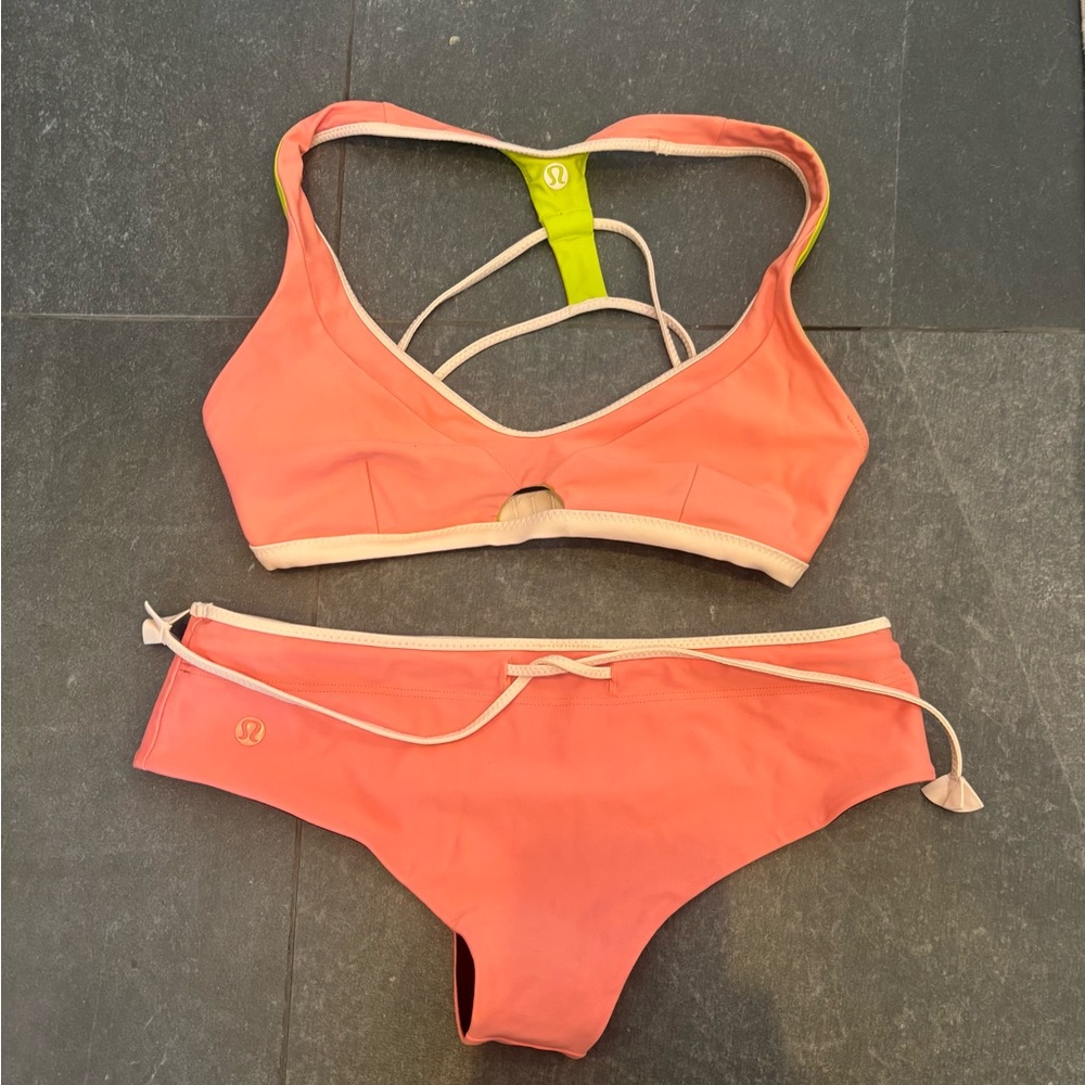 lululemon athletica Peach Bikini Set